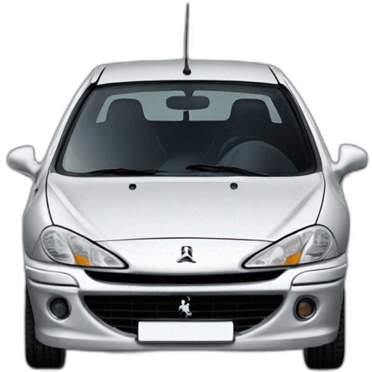 voiture peugeot 206 emoji