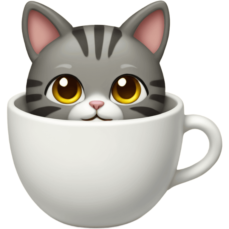 Cat in cup emoji