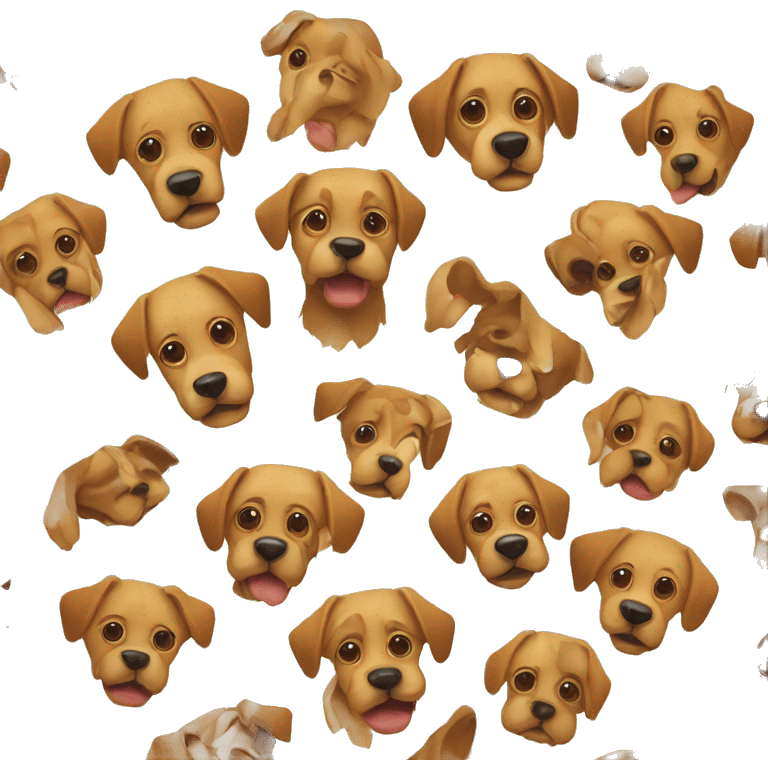 Vector art of dog made of vector gradient shapes abstract shapes vector art emoji