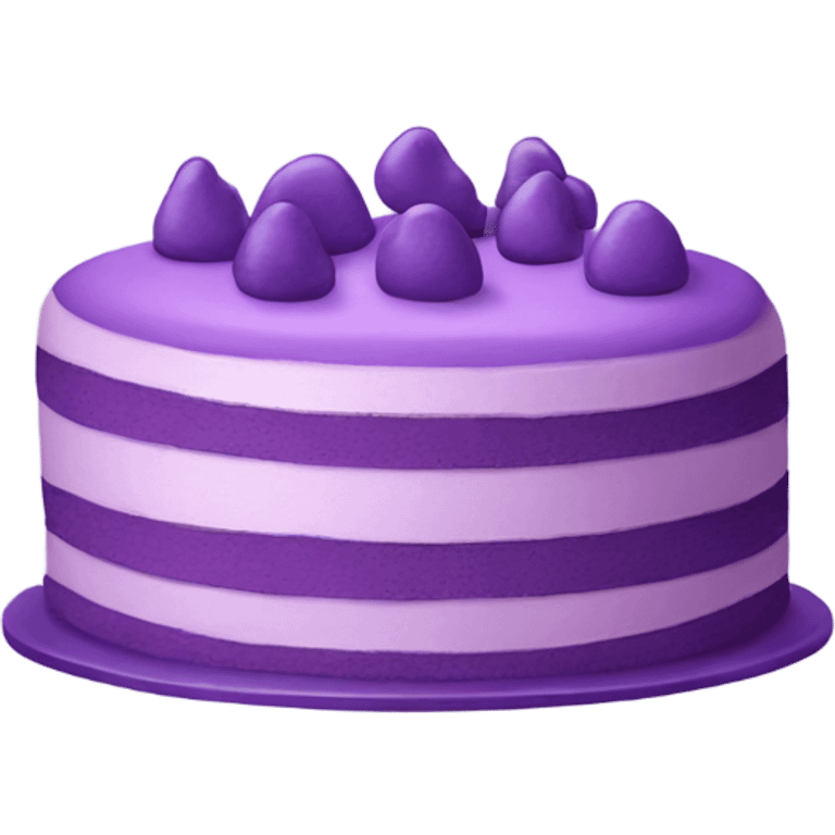 Purple cake emoji