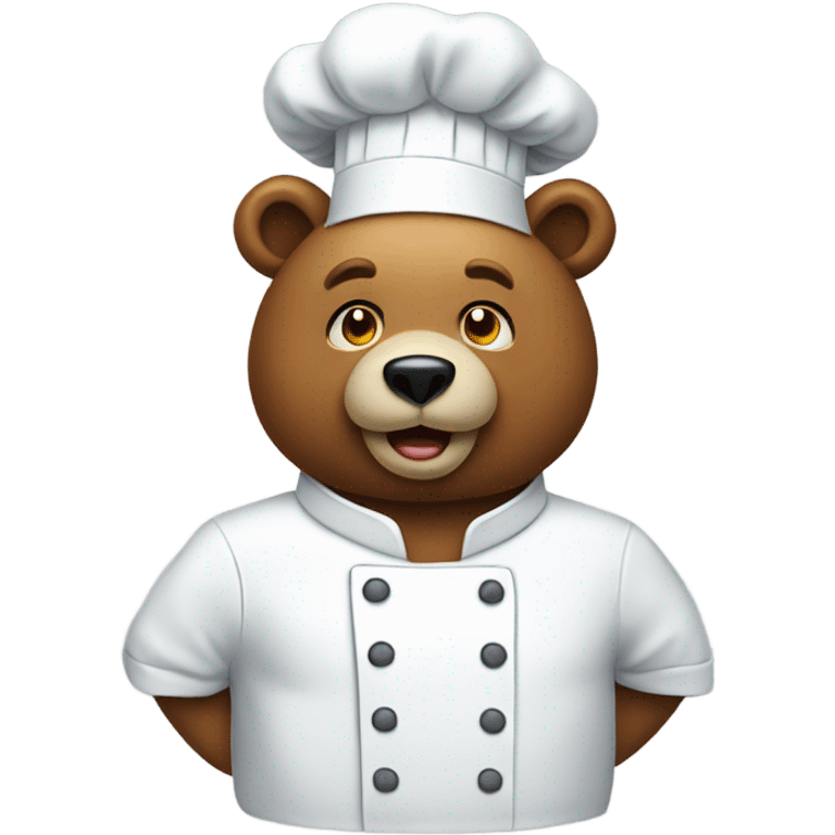 Bear with a chef hat emoji