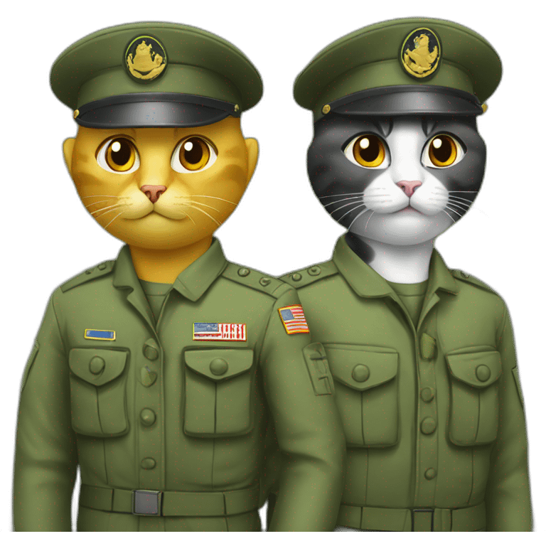 Two Cat military emoji