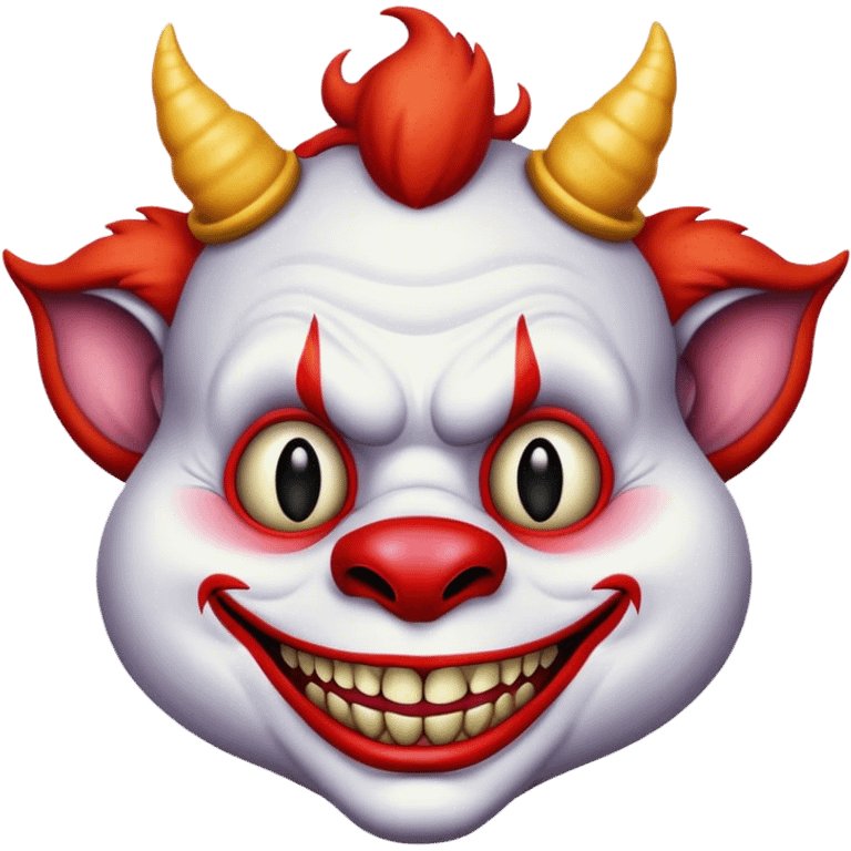 *Suspicious Devil Clown* emoji