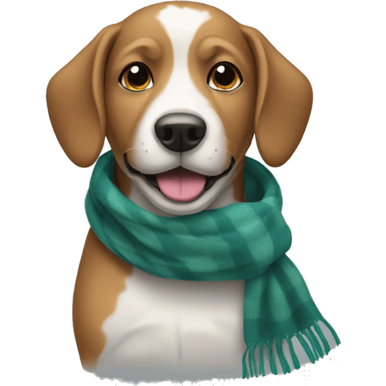 Dog with scarf emoji