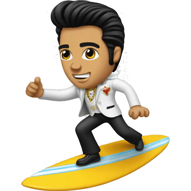 Elvis surfing  emoji