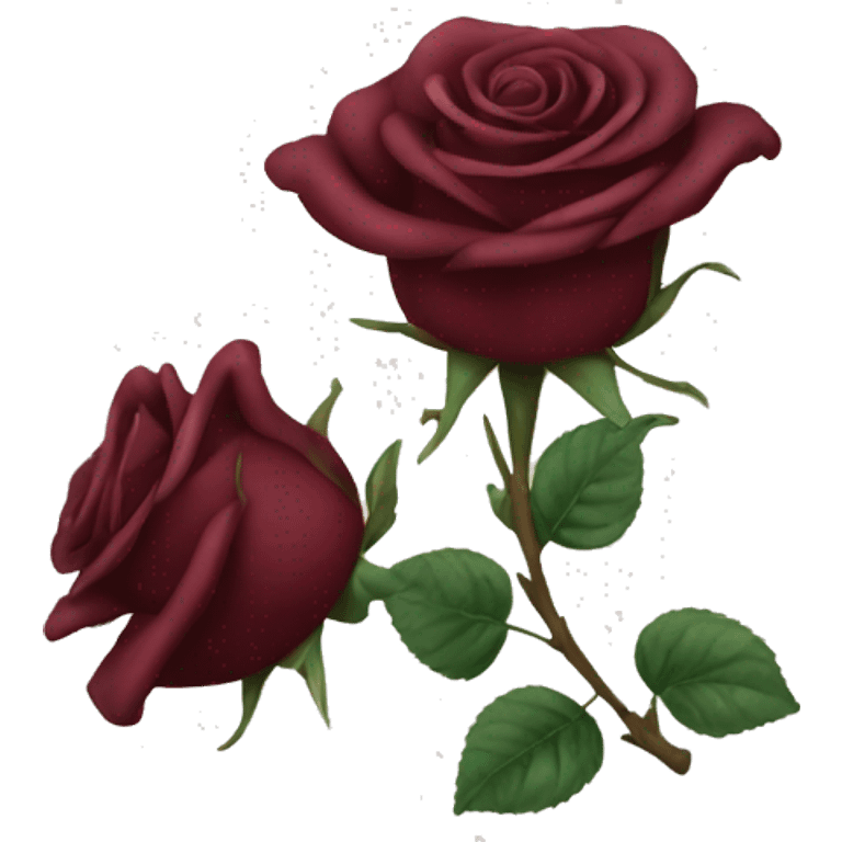 Maroon roses  emoji