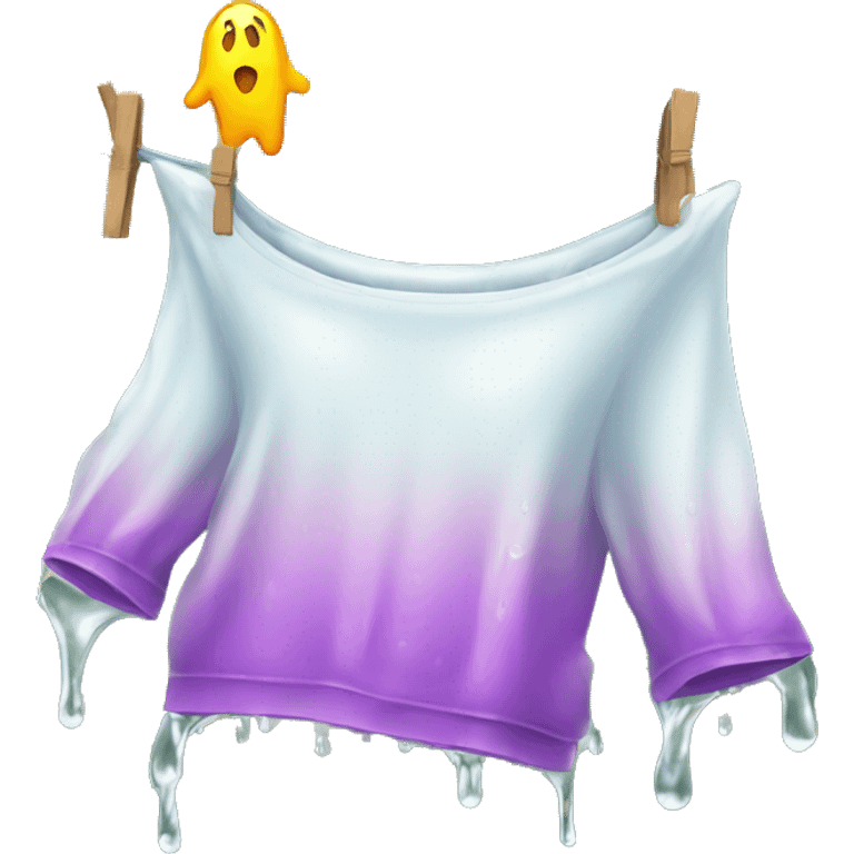 dripping wet clothes on  Washing line  emoji