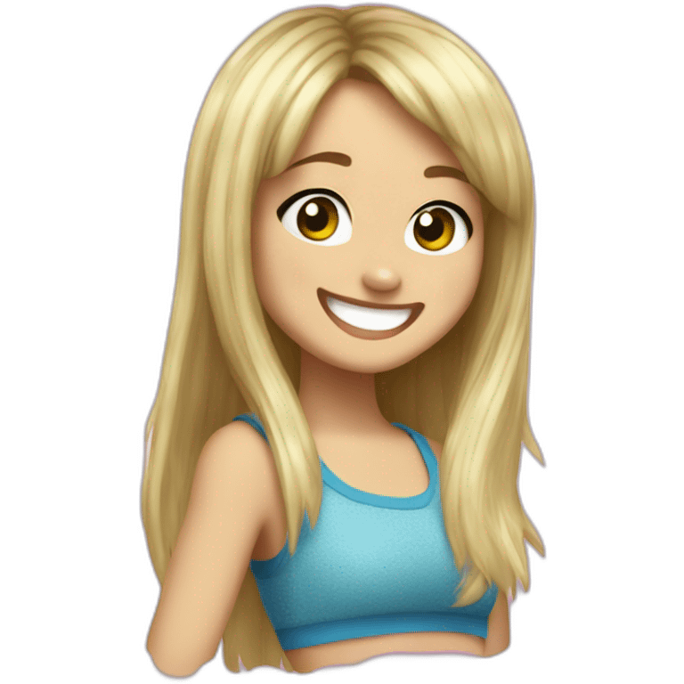 happy hannah montana emoji