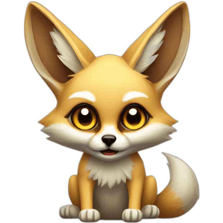 grumpy fennec fox play games on pc emoji