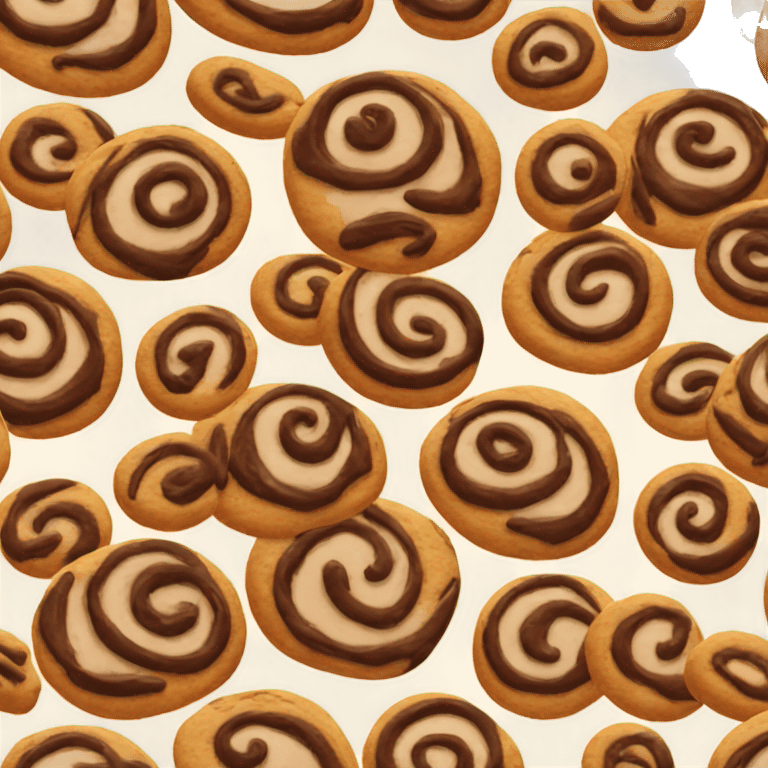 Cookie chocolate roll emoji