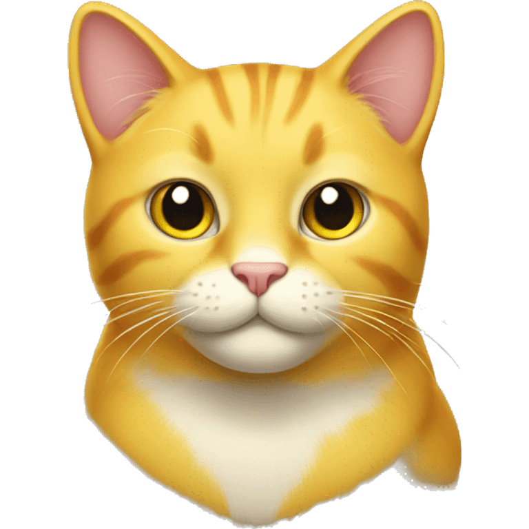 a yellow cat emoji