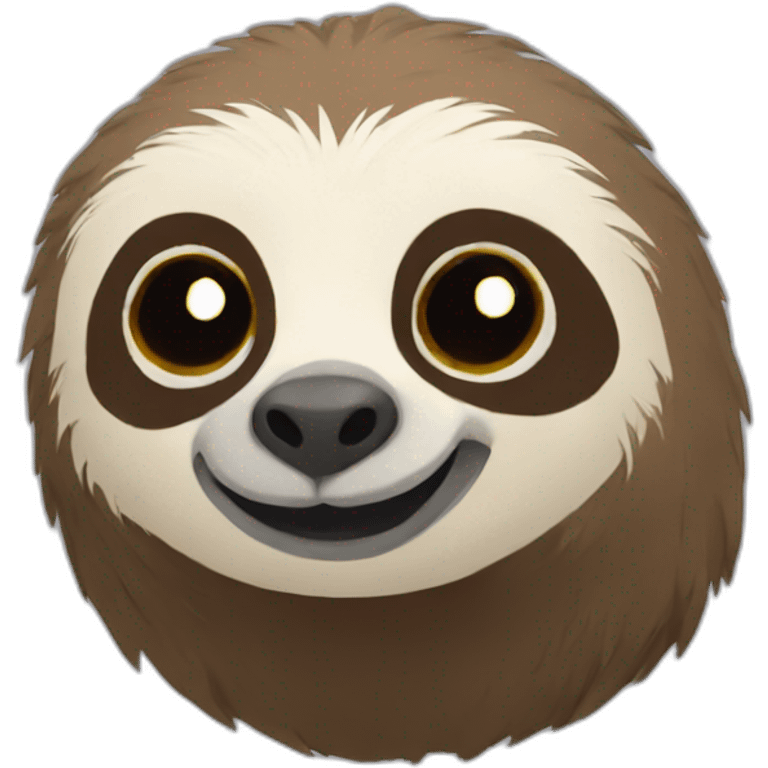 sloth-happy emoji