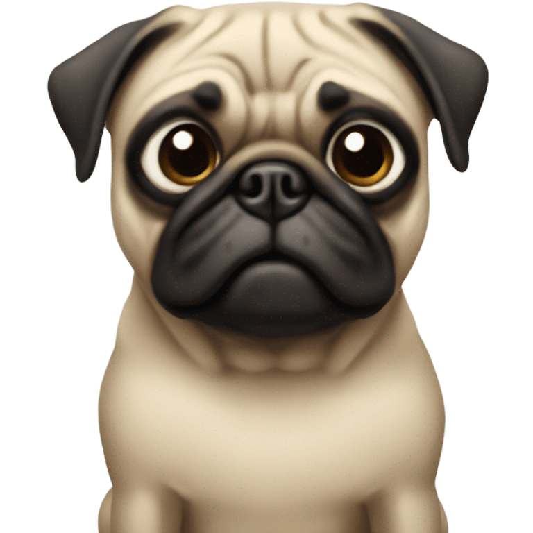 Pug spiderman emoji