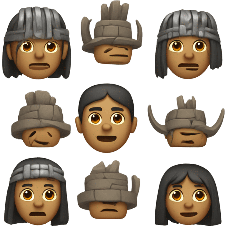 cabezas clavas pre inca emoji