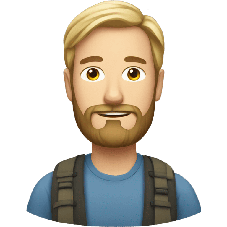 relaxed norwegian men with beard emoji