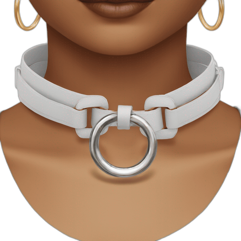 O ring choker  woman emoji