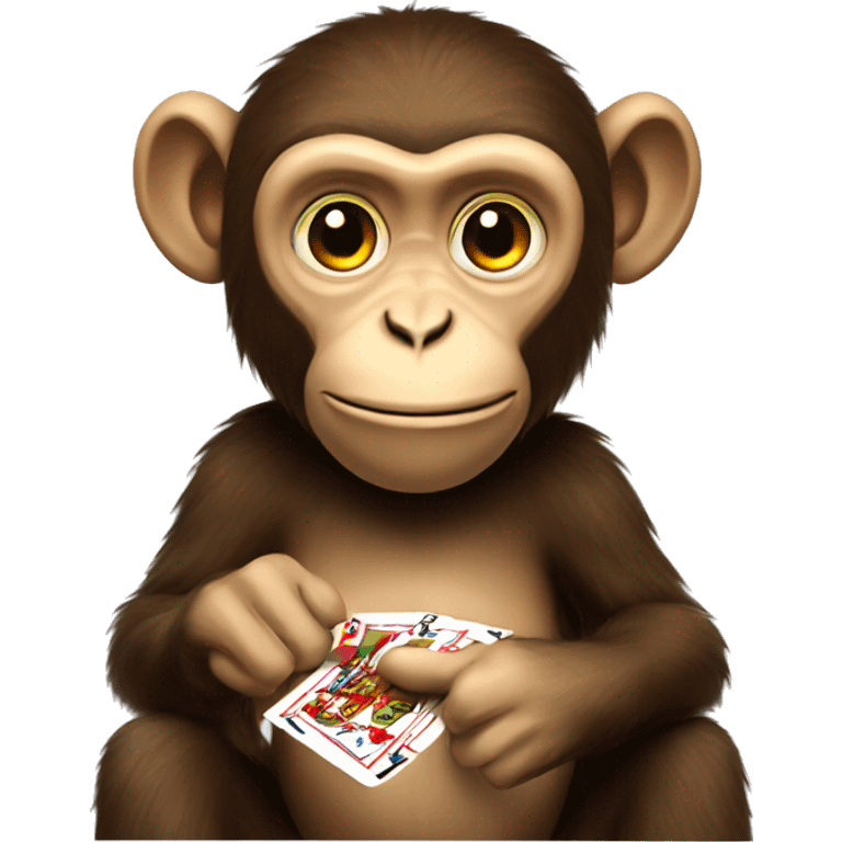 monkey gambling emoji