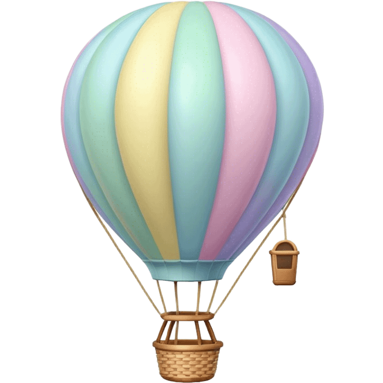 pastel hot air balloon  emoji