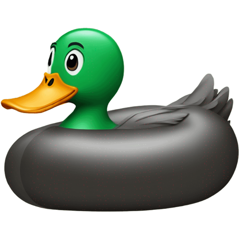 Duck wearing inner tube  emoji