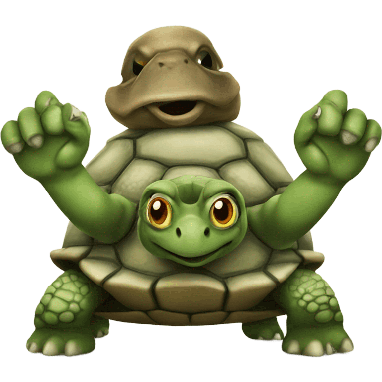 turtle at war emoji