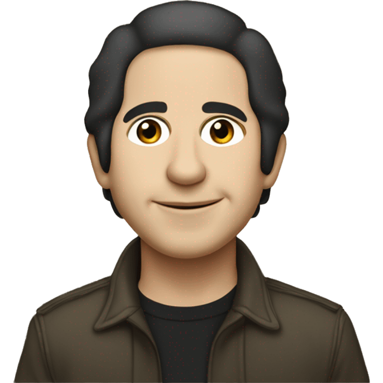 Paul Simon at the time of Simon and Garfunkel with dark short straight hair  emoji