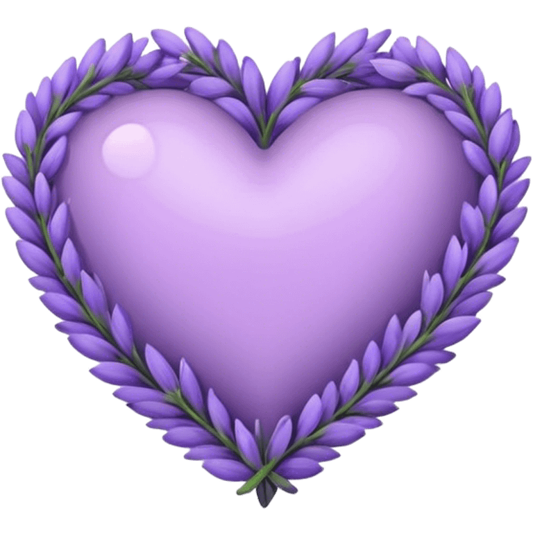 Lavender heart emoji