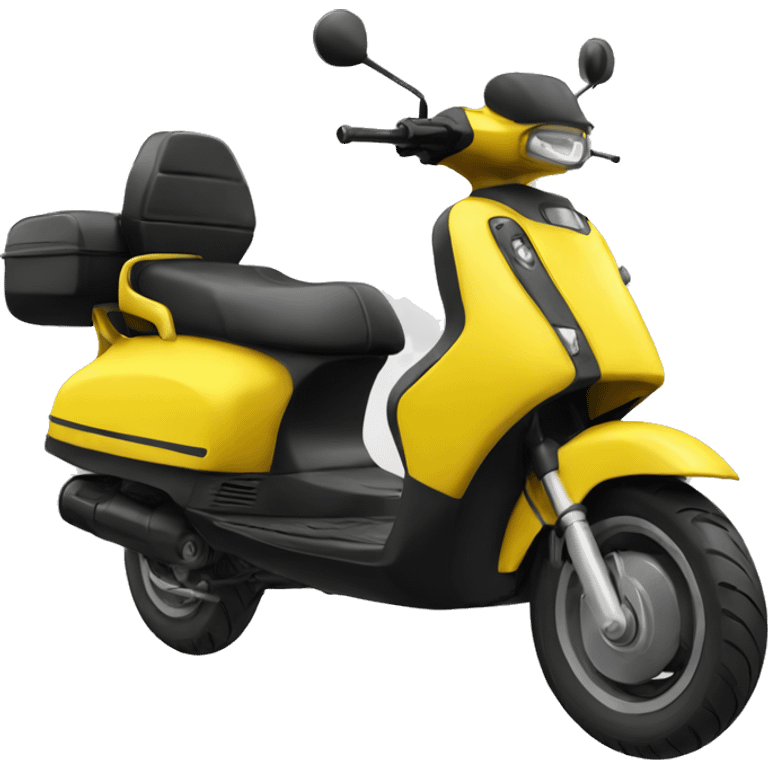 scooter black and yellow emoji