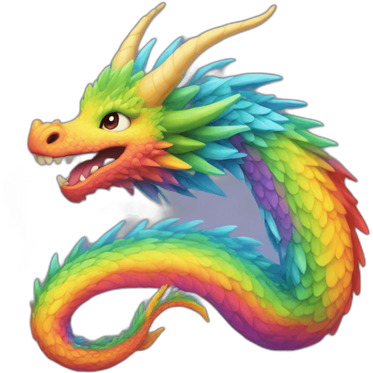 rainbow dragon emoji