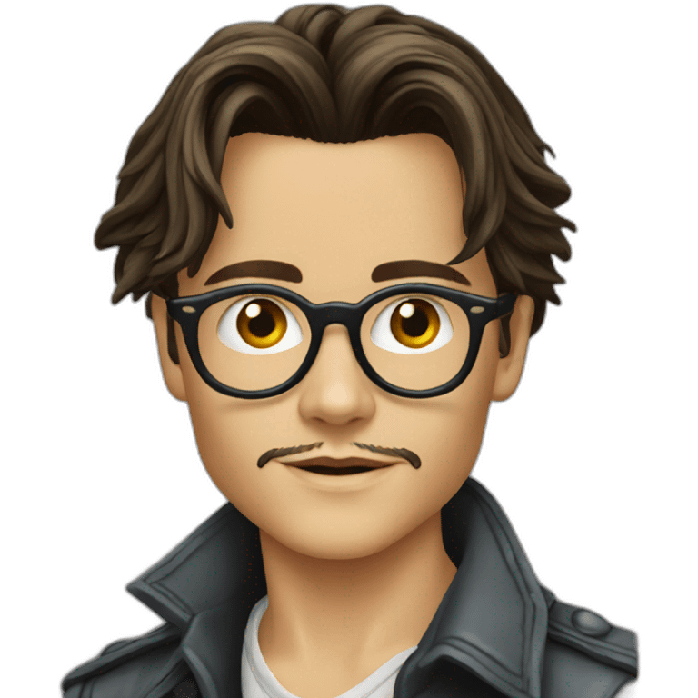 Young johnny depp emoji