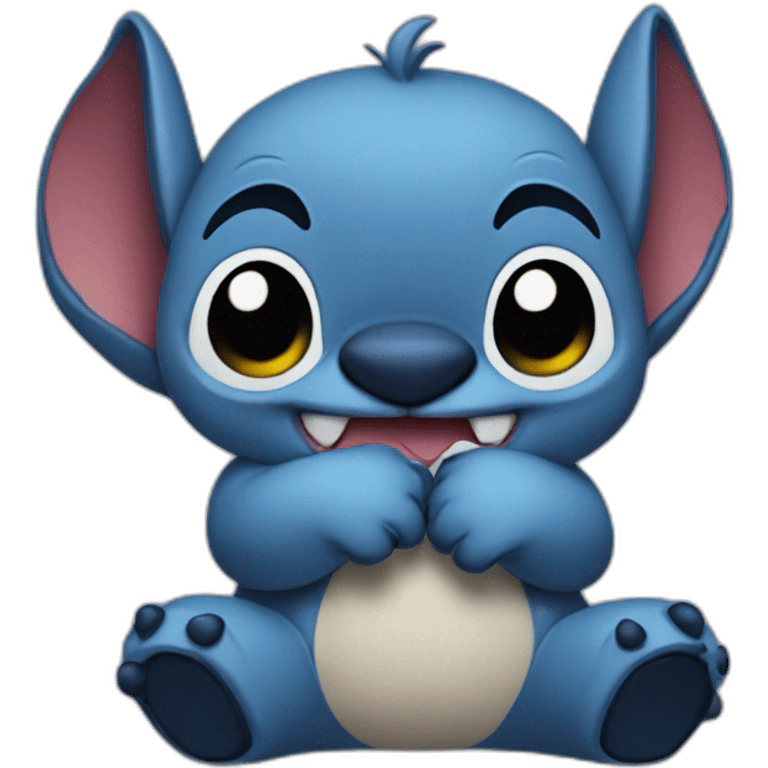 Stitch pas content emoji