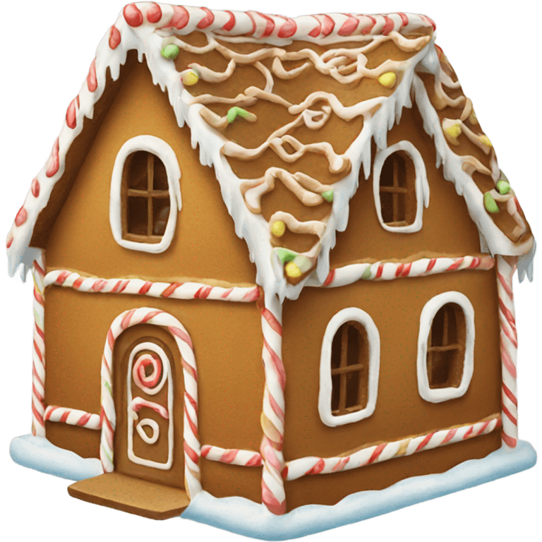 Gingerbread house emoji