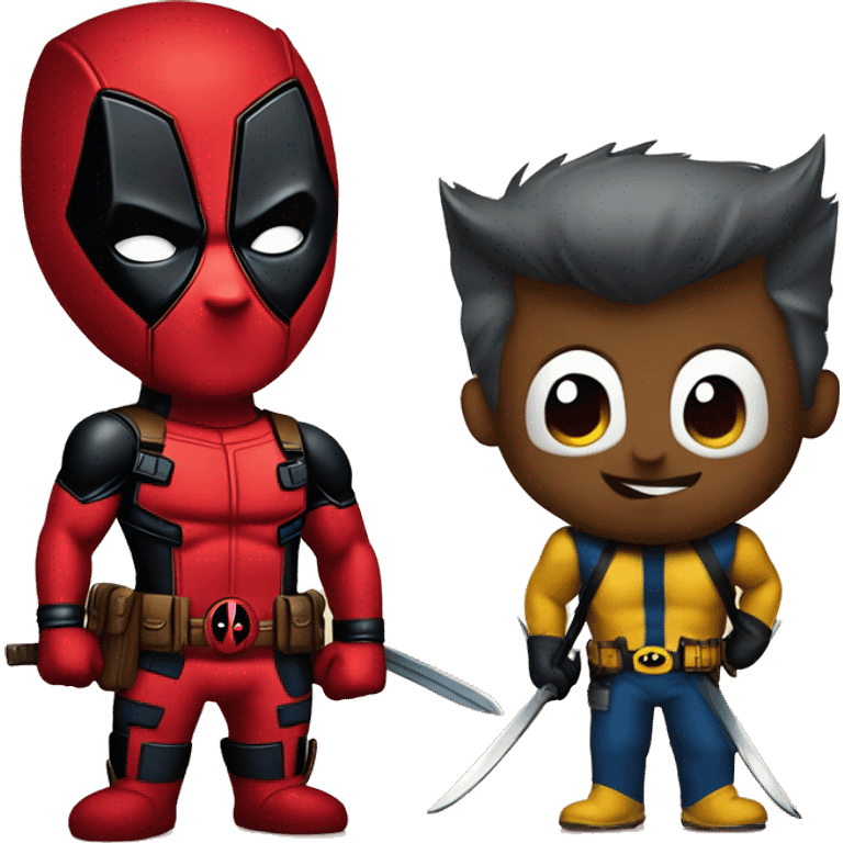 Deadpool and wolverine emoji