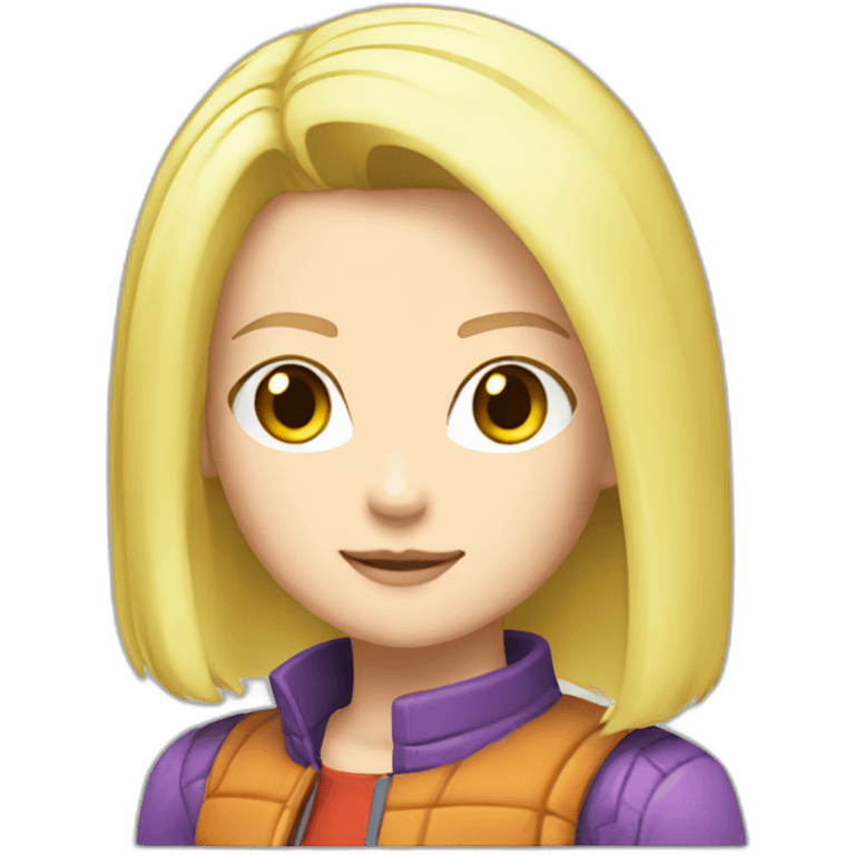 android 18 sticker emoji