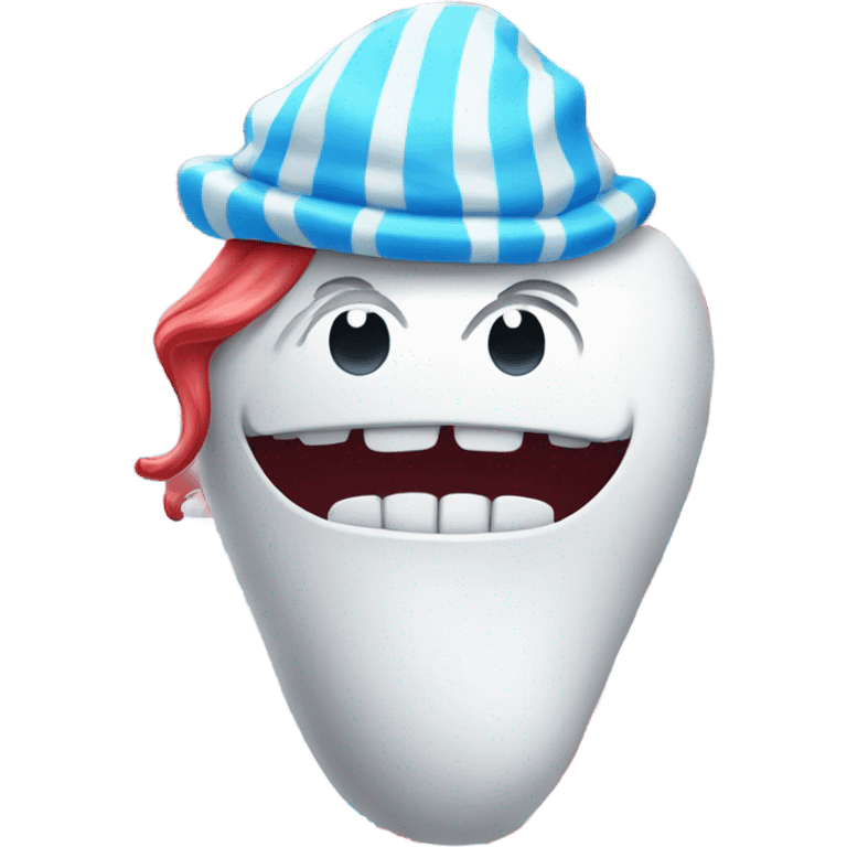 tooth wearing a thing one halloween costume  emoji