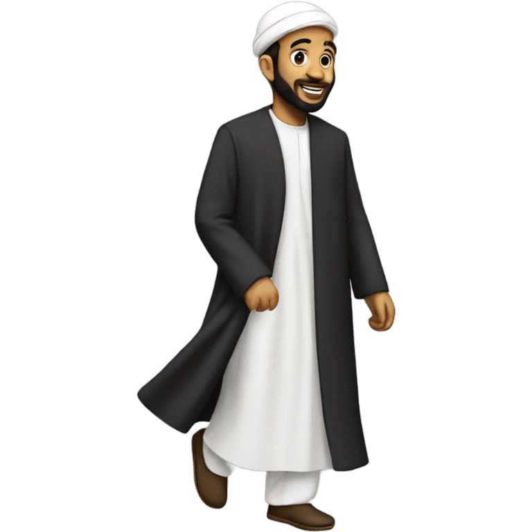 A walking imam emoji