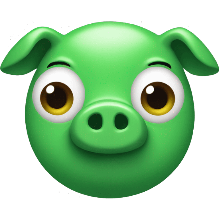 Generate a green pig emoji