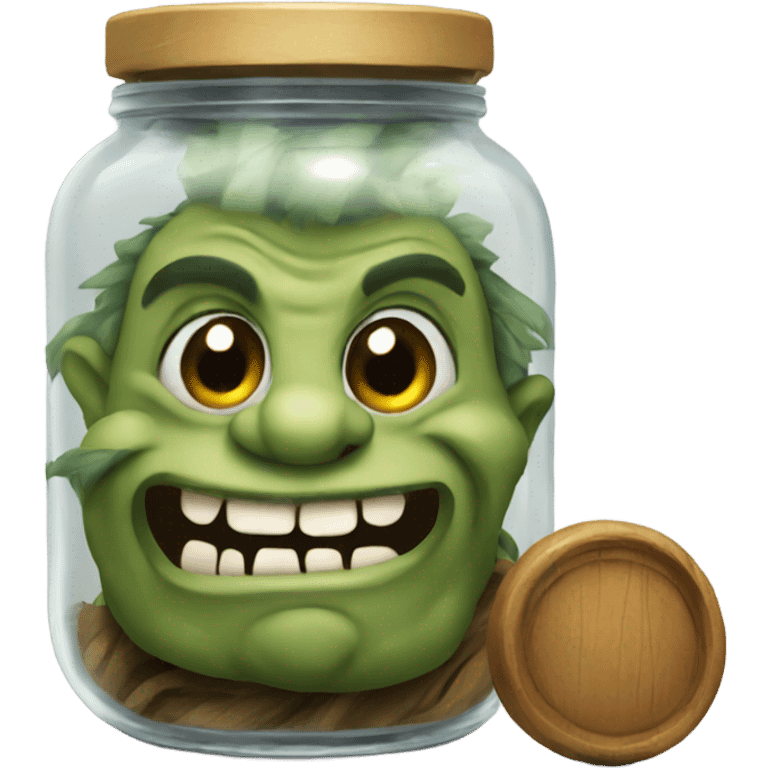 Troll emoji inside the jar emoji  emoji