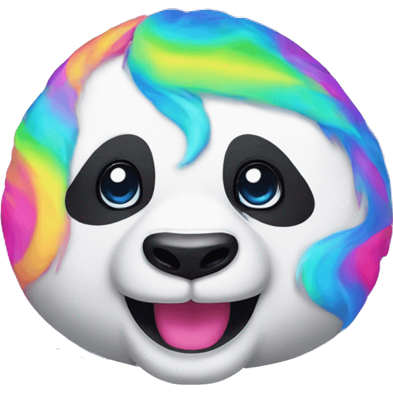 Lisa Frank panda emoji