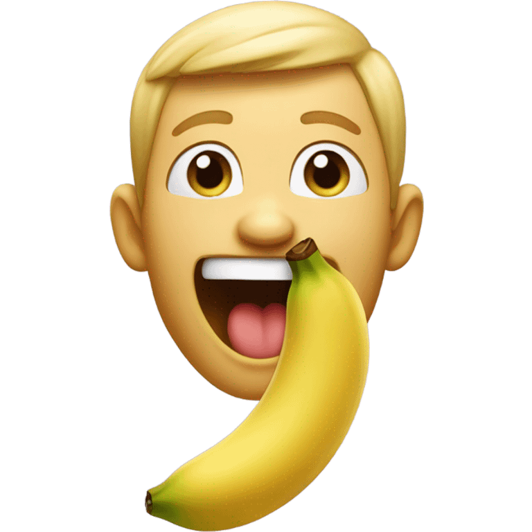 Regular apple Memoji teats bannana emoji