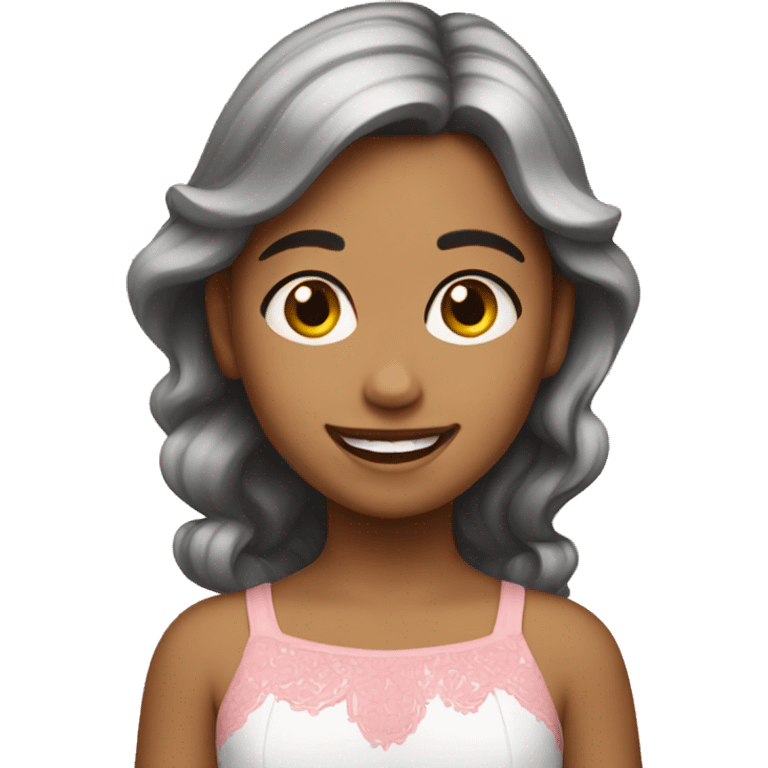 Niña feliz emoji