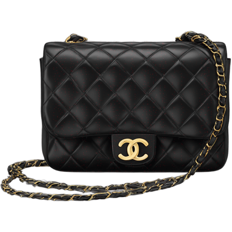 Black Chanel bag emoji