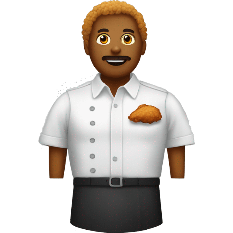 fried chicken black emoji