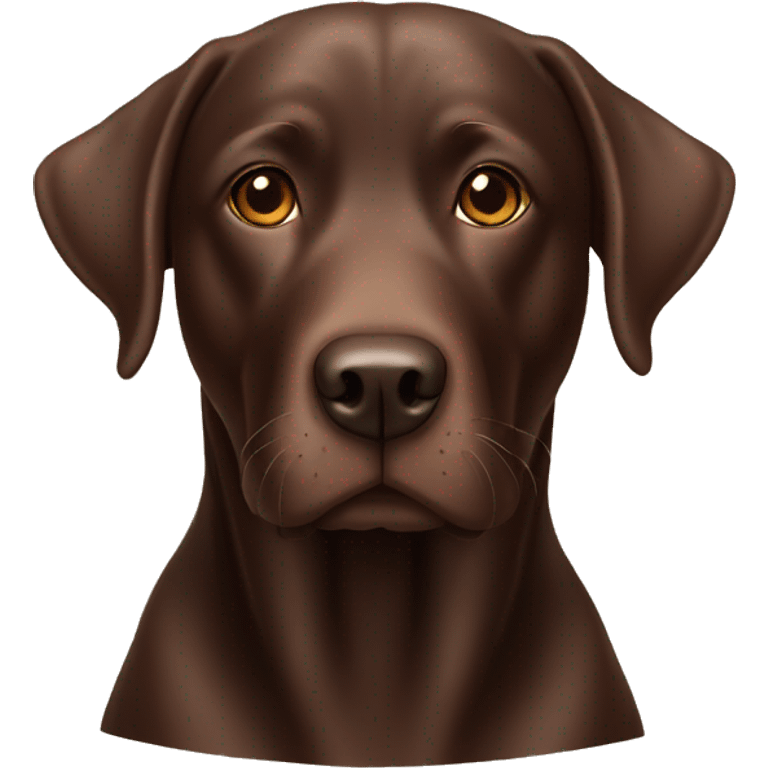 Senior chocolate lab emoji