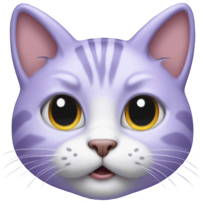 lavender cat emoji getting bonked emoji