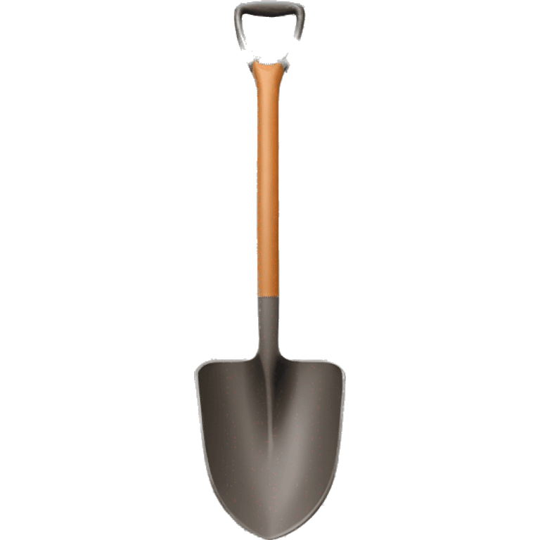 slanted Shovel and mud brown emoji