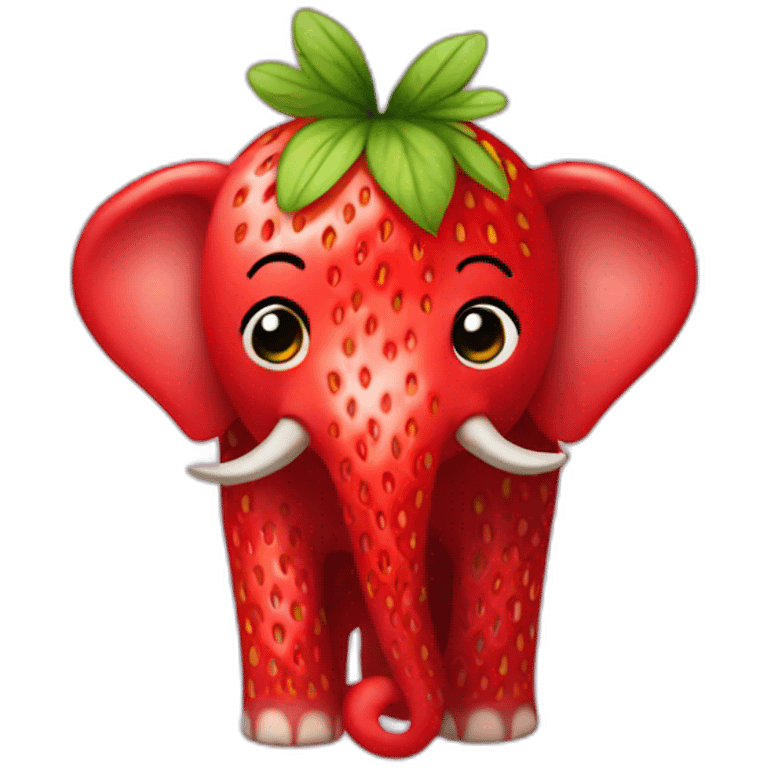 Strawberry Elephant emoji