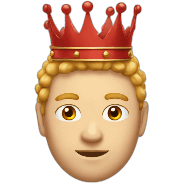 single english red crown emoji