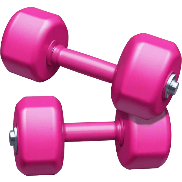 A pair of pink dumbbells

 emoji