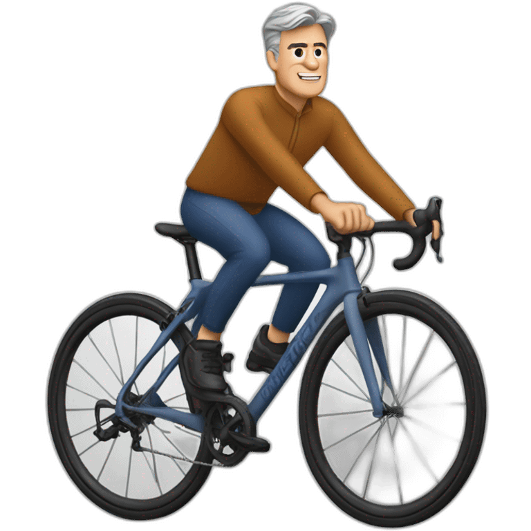 Jerome Powell riding specialized bicycle emoji