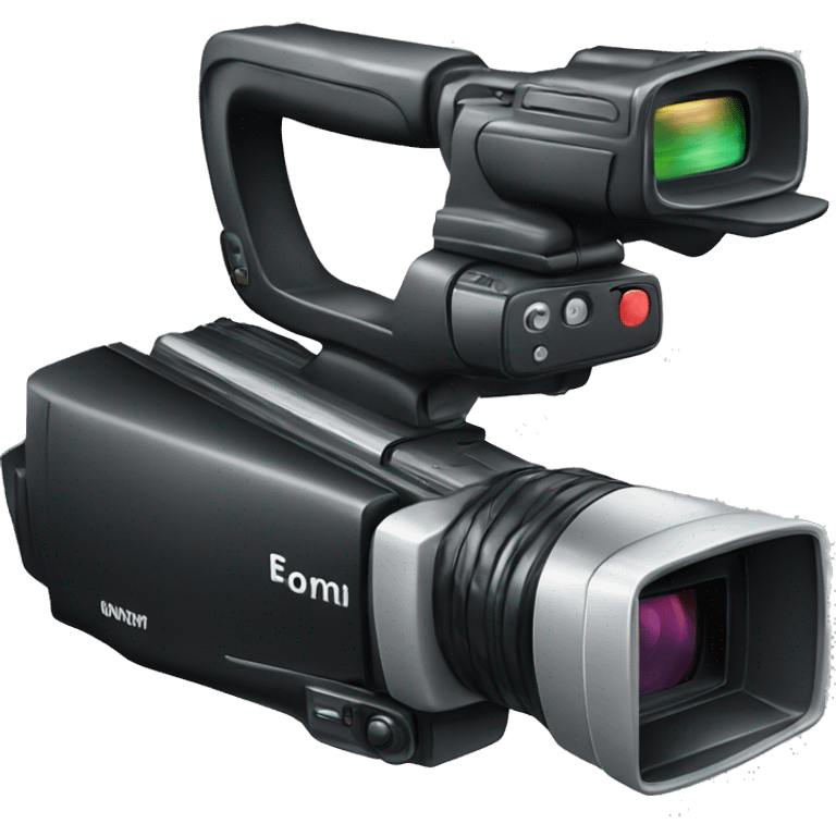 camcorder with handstrap emoji